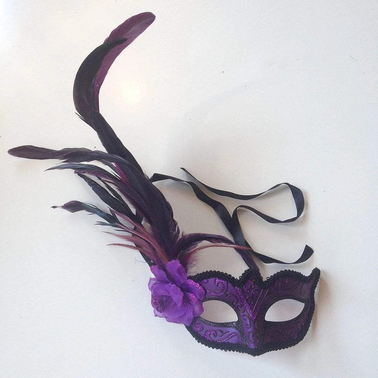 Masque Vénitien Avec Fleur