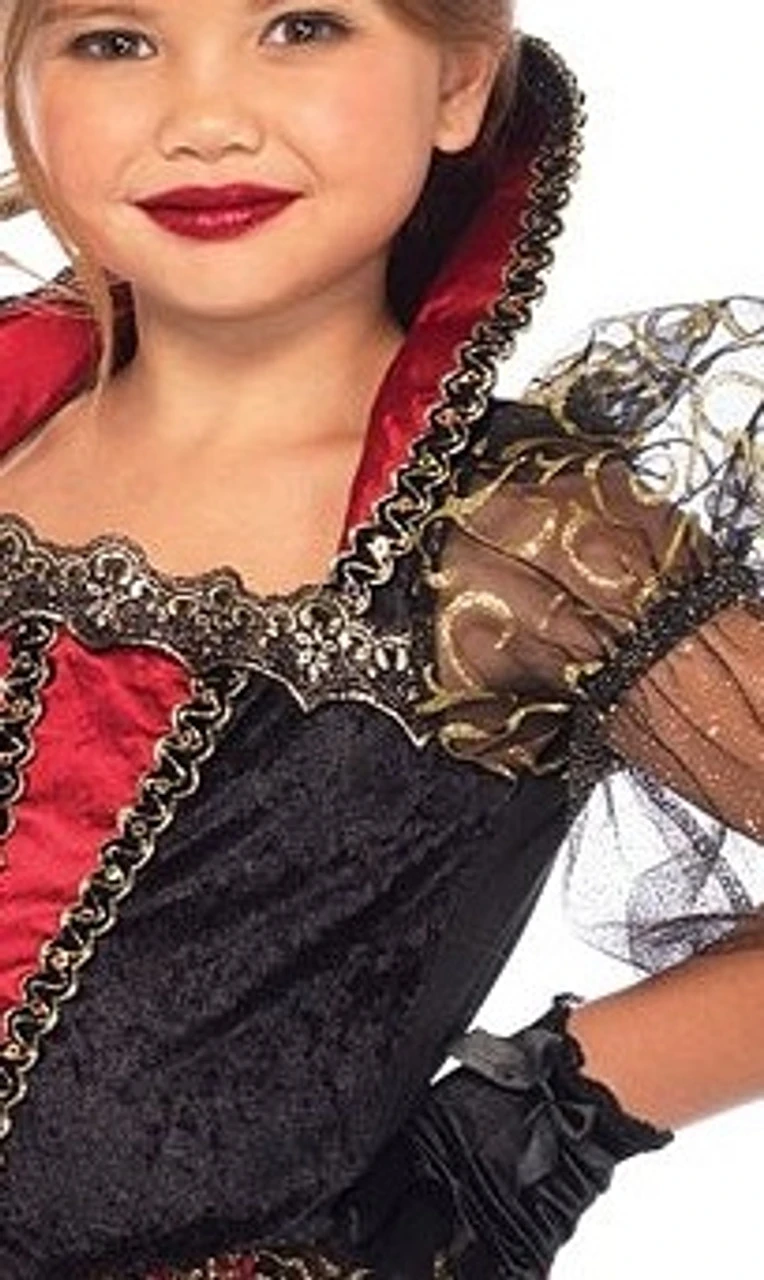 Costume De Reine De Coeur Deluxe Pour Fille – Image 3