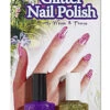 2 Vernis Ongles Paillette Or Et Violet