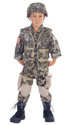 Costume Soldat De L'Armée De Luxe Pour Enfants