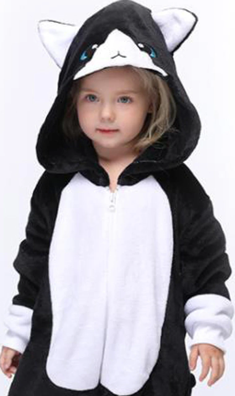 Costume Onesie Chat Noir Pour Enfants – Image 2