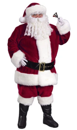 Costume Pere Noel En Peluche Taille Plus