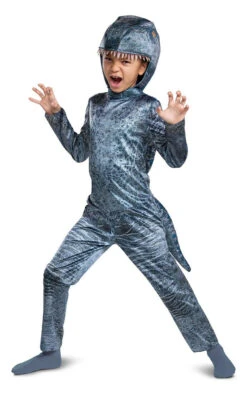 Costume De Dinosaure Bleu De Jurrassic World Pour Enfants