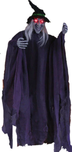 Décor Suspendu De Sorcière Lumineux 36"