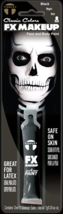 Maquillage Du Visage Et Du Corps Noir