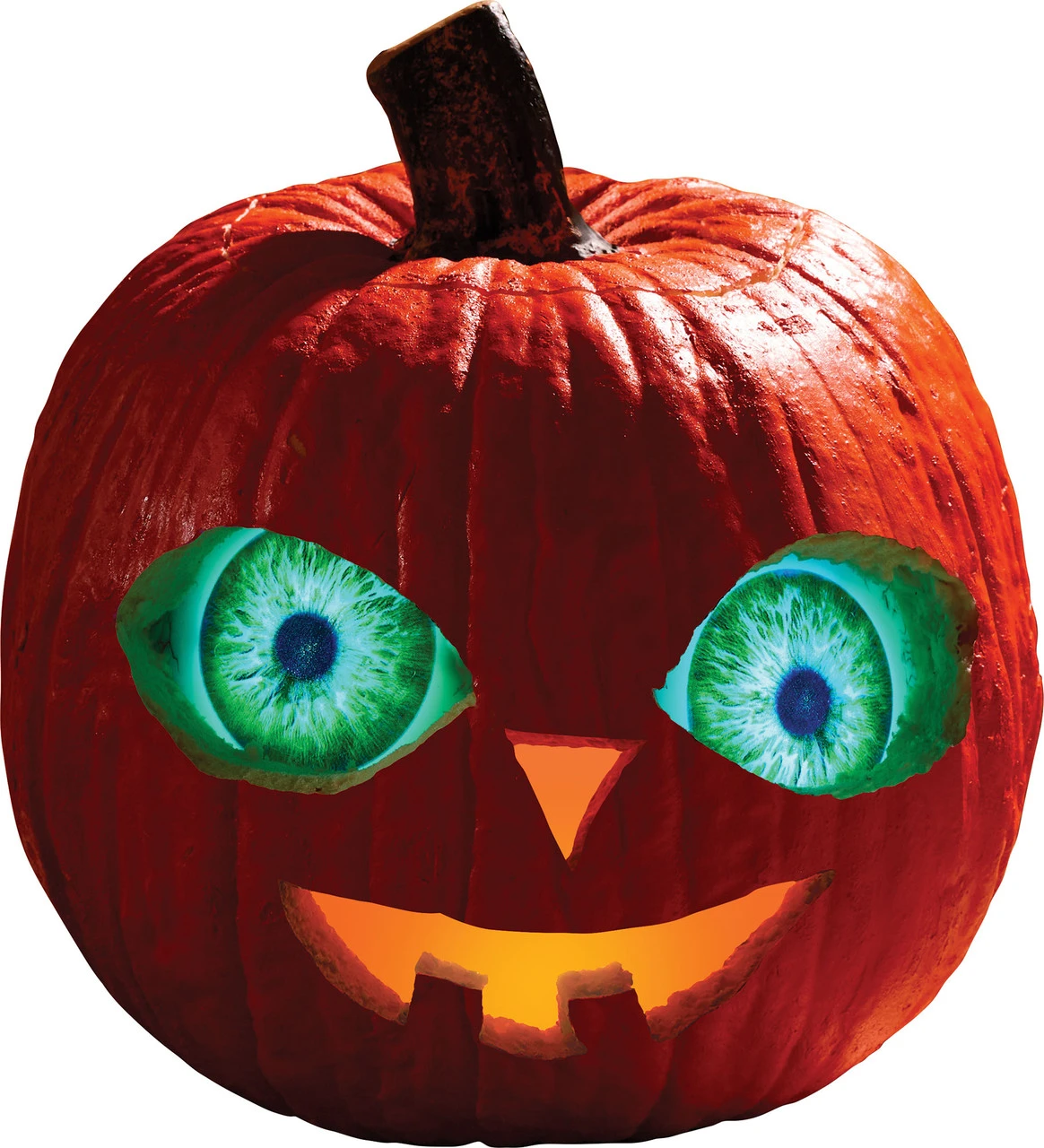 Yeux De Citrouille Clignotants Avec Kit De Sculpture