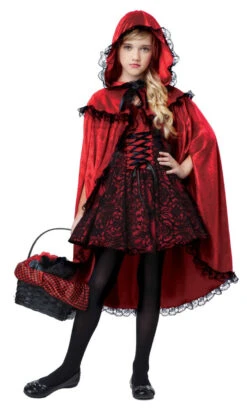 Costume Deluxe Du Chaperon Rouge Pour Fille