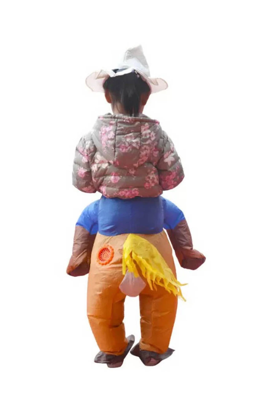 Costume Gonflable Cheval à Enfourcher Pour Enfants – Image 2