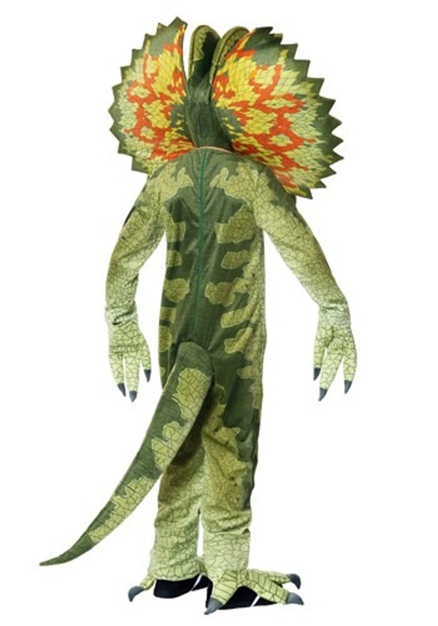 Costume Dinosaure Dilophosaure Vert Pour Enfants – Image 3