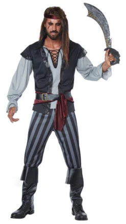 Costume Scallywag Pirate Plus Pour Hommes