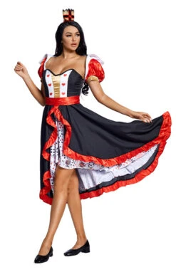Costume Deluxe De La Reine De Coeur Pour Femme Premium