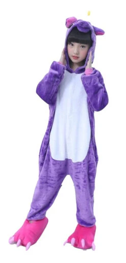 Costume Combinaison Licorne Violette Pour Enfants