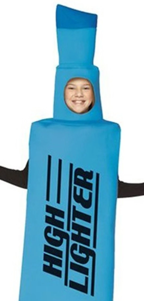 Costume Surligneur Bleu Pour Enfants – Image 2