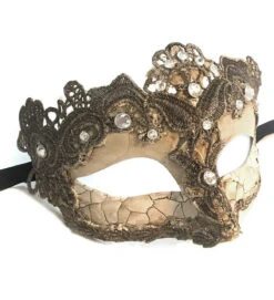 Masque Vénitien Ivoire Avec Lace
