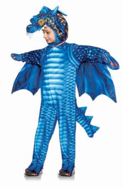 Costume Dragon Bleu Pour Enfants