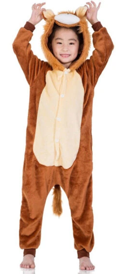 Costume Onesie Lion Mignon Pour Enfants