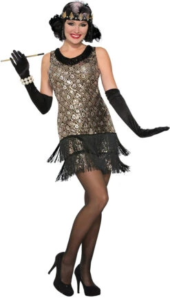 Costume De Flapper à Paillettes Des Années 20