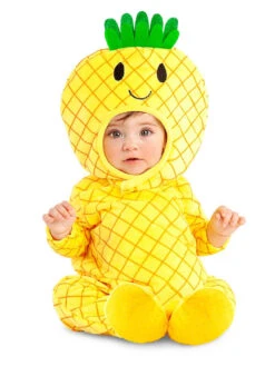 Costume Bébé Ananas Jaune