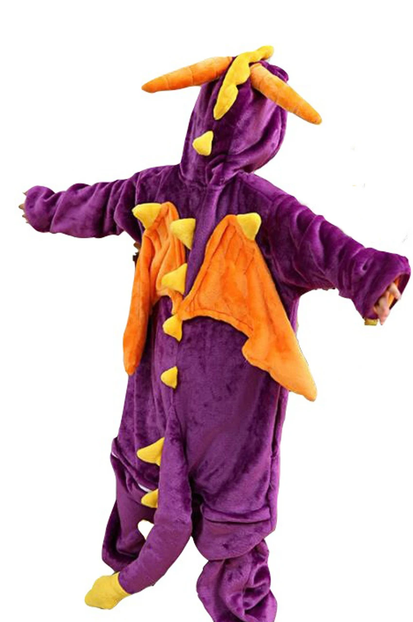 Costume Combinaison Dragon Dragon Spyro Violet Pour Enfants – Image 2