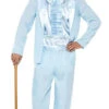 Costume De Smoking Bleu Stupide Années 90 Pour Homme