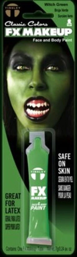 Maquillage Du Visage Et Du Corps Vert