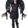 Costume Ange Noir Pour Filles