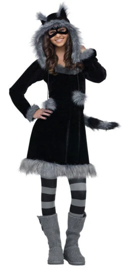 Costume Doux Du Raton Laveur Pour Adolescents