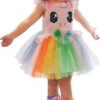 Costume Licorne Rose Aux Petits Yeux Pour Fillettes