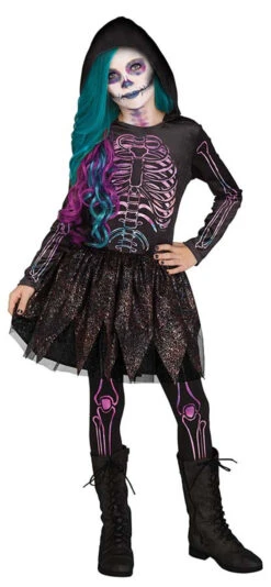 Costume Squelette Galaxie Pour Filles