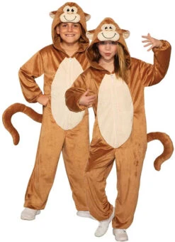 Costume Combinaison Ă Capuche Singe Pour Enfant