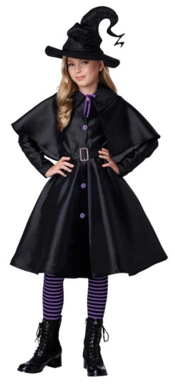 Manteau Elegant De Sorcière Pour Fille