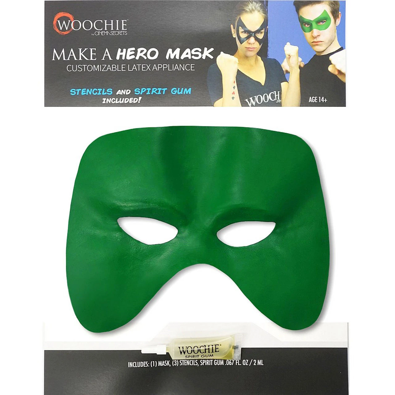 Masque De Héros Verte Customisable