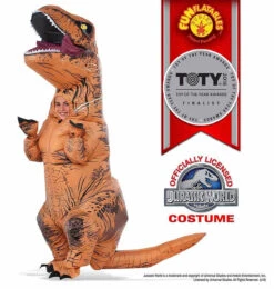 Costume De T-Rex Pour Enfant Gonflable Avec Boite Ă Son