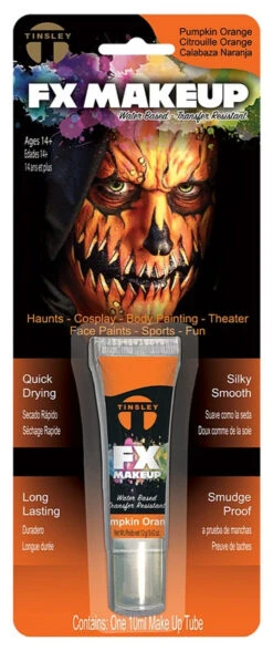 Tube De Maquillage Orange Citrouille