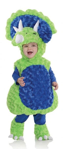 Costume De Triceratops En Peluche Pour Tout Petit-sans Couvre Bottes